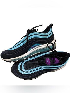 Nike • Air Max 97 • Sneakers in Black, Teal & Purple